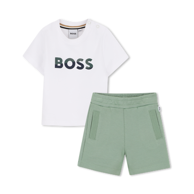 CONJUNTO DE CAMISETA Y BERMUDAS BOSS NI&Ntilde;O