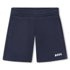 Pantal&oacute;n corto liso de mulet&oacute;n, MARINO, hi-res