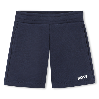 Pantal&oacute;n corto liso de mulet&oacute;n BOSS NI&Ntilde;O