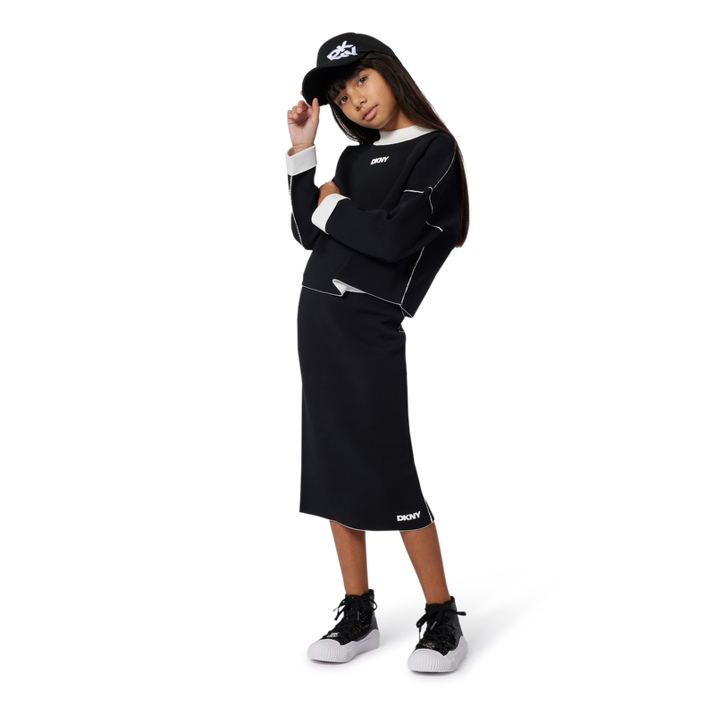 Falda recta reversible DKNY 
                        NI&Ntilde;A