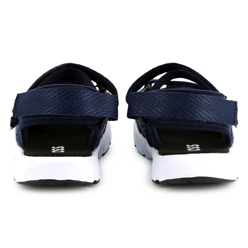 Sandalias de tela con velcro BOSS 
                        NI&Ntilde;O