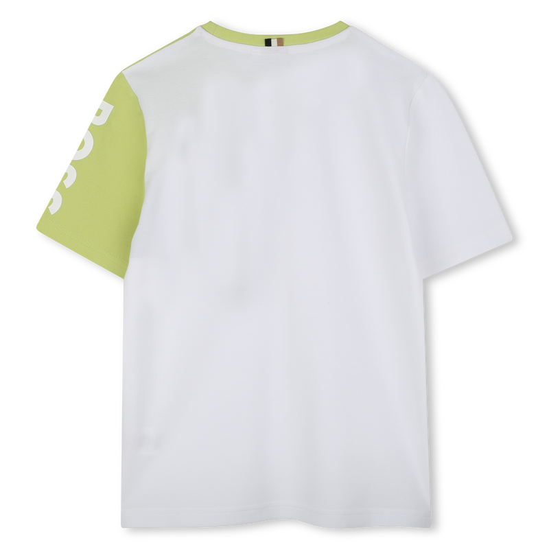 Camiseta de piqu&eacute; de algod&oacute;n BOSS 
                        NI&Ntilde;O