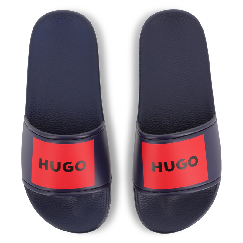 Chanclas con parches HUGO 
                        NI&Ntilde;O