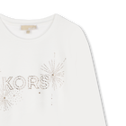 Camiseta manga larga y algod&oacute;n MICHAEL KORS 
                    NI&Ntilde;A