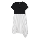 Vestido de ceremonia bimateria DKNY 
                    NI&Ntilde;A