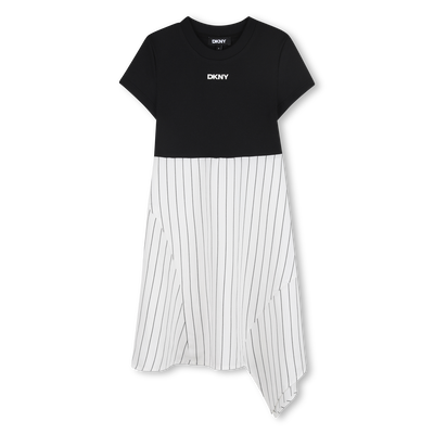 Vestido de ceremonia bimateria DKNY NI&Ntilde;A