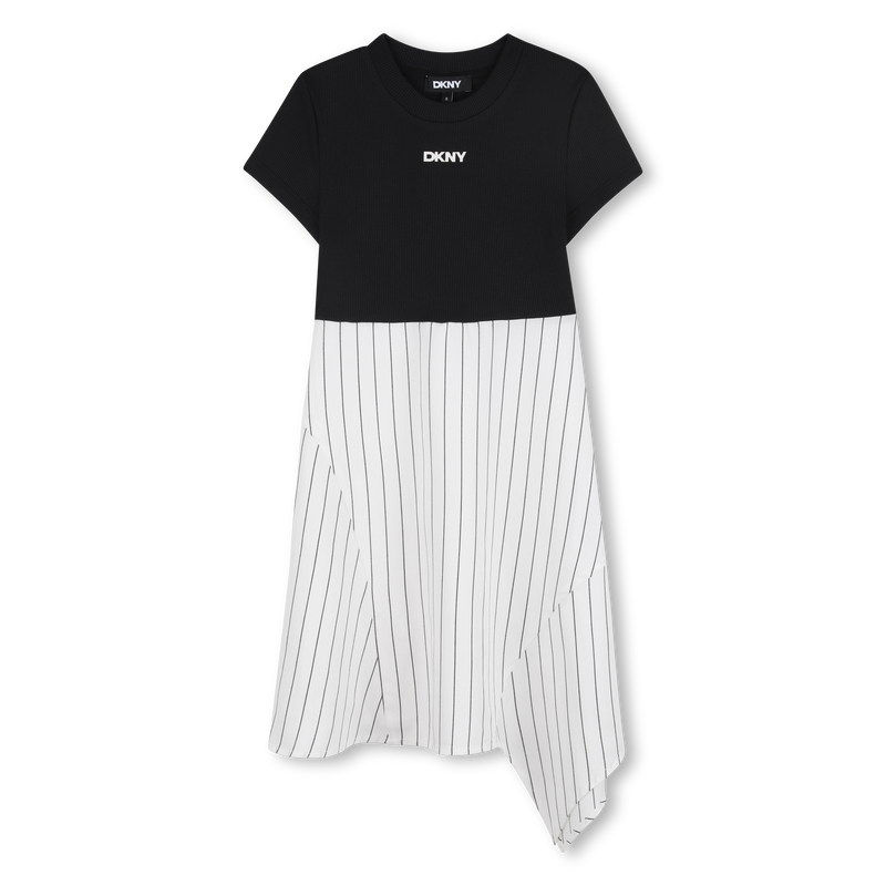 Vestido de ceremonia bimateria DKNY 
                        NI&Ntilde;A