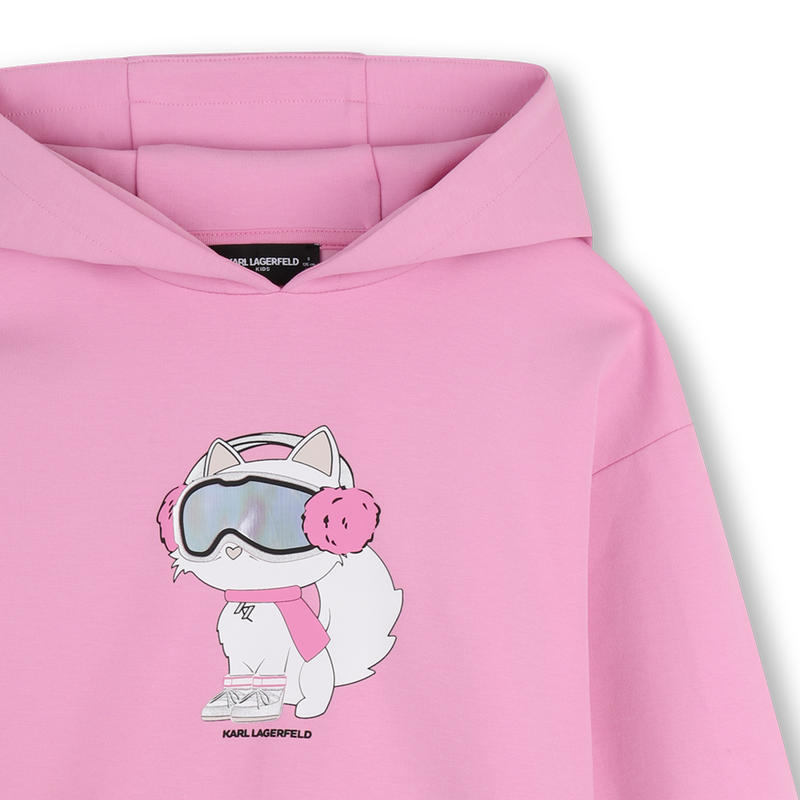 Vestido con capucha KARL LAGERFELD KIDS 
                        NI&Ntilde;A