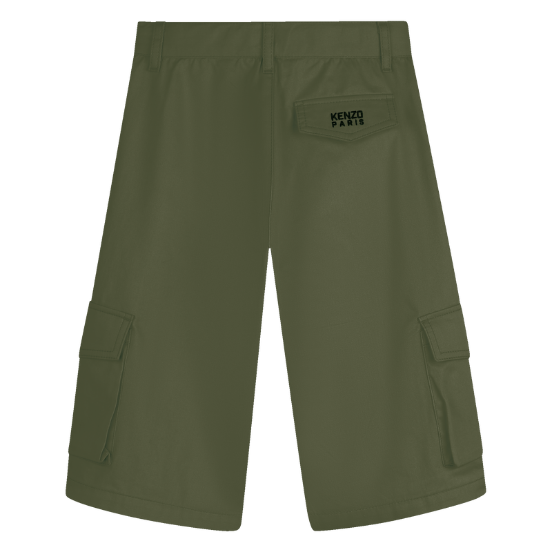 BERMUDAS CON BOLSILLOS DE PARCHE KENZO KIDS 
                        NI&Ntilde;O