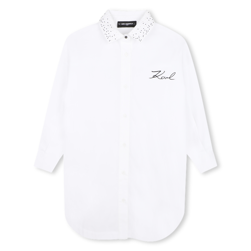 Vestido camisa KARL LAGERFELD KIDS 
                        NI&Ntilde;A