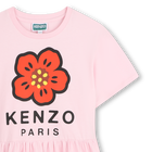 Vestido fruncido en la cintura KENZO KIDS 
                    NI&Ntilde;A