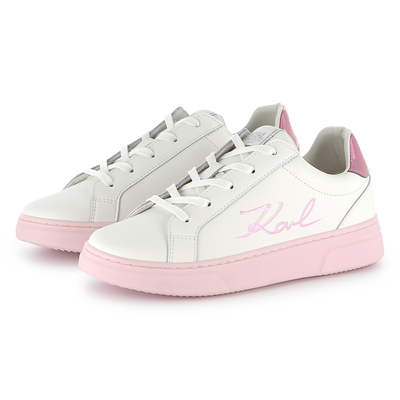 Zapatillas de cuero KARL LARGERFELD KIDS NI&Ntilde;A