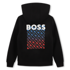 SUDADERA CON CAPUCHA BOSS 
                    NI&Ntilde;O
