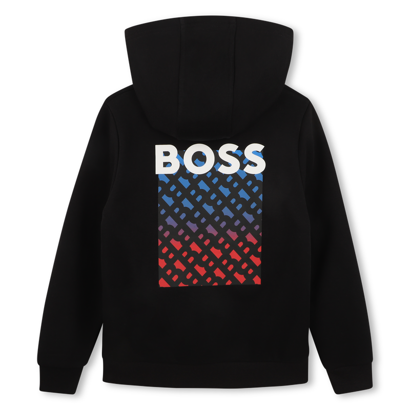 SUDADERA CON CAPUCHA BOSS 
                        NI&Ntilde;O