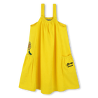 Vestido de rizo con bordados KENZO KIDS 
                    NI&Ntilde;A