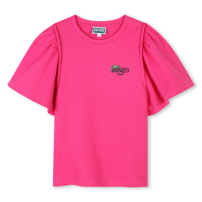 Camiseta lisa de manga corta KENZO KIDS NI&Ntilde;A