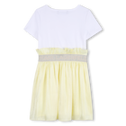 Vestido bimaterial manga corta KARL LAGERFELD KIDS 
                    NI&Ntilde;A