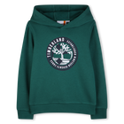 SUDADERA CON CAPUCHA, VERDE OSCURO, hi-res