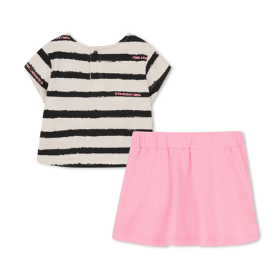 CONJUNTO DE CAMISETA Y FALDA KARL LARGERFELD KIDS NI&Ntilde;A