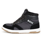 Zapatillas de cordones y piel BOSS 
                    NI&Ntilde;O