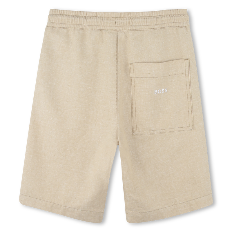 Bermudas de lino y algod&oacute;n