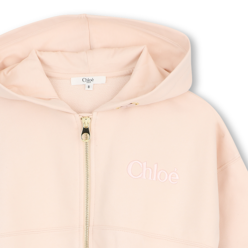 SUDADERA CON CAPUCHA CON CREMALLERA CHLOE 
                        NI&Ntilde;A