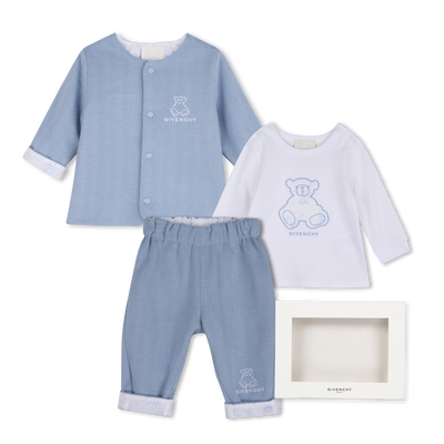 Conjunto de pantal&oacute;n, c&aacute;rdigan y camiseta GIVENCHY NI&Ntilde;O