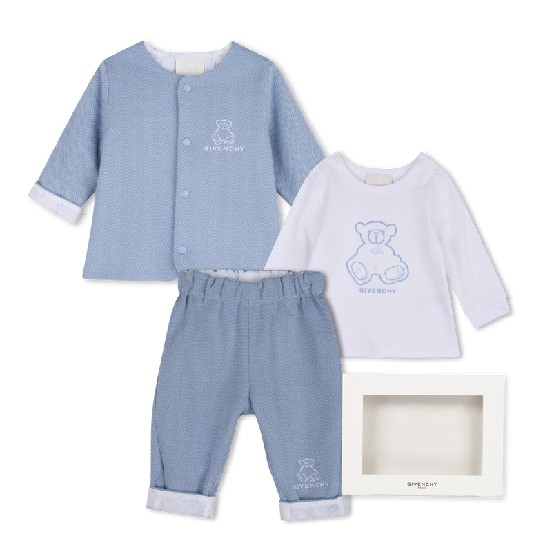 Conjunto de pantal&oacute;n, c&aacute;rdigan y camiseta GIVENCHY 
                        NI&Ntilde;O