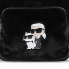 Mochila peque&ntilde;a de vell&oacute;n esponjoso KARL LAGERFELD KIDS 
                    NI&Ntilde;A