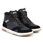 Zapatillas de cordones y piel BOSS 
                    NI&Ntilde;O