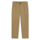 Pantal&oacute;n chino de sarga lisa BOSS 
                    NI&Ntilde;O