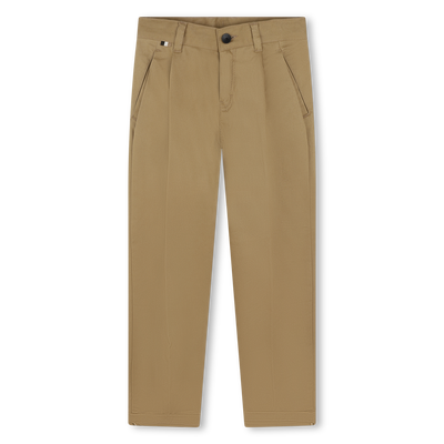 Pantal&oacute;n chino de sarga lisa BOSS NI&Ntilde;O