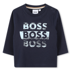 Camiseta de manga larga, MARINO, hi-res