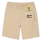 Bermudas de algod&oacute;n bordadas KENZO KIDS 
                    NI&Ntilde;O