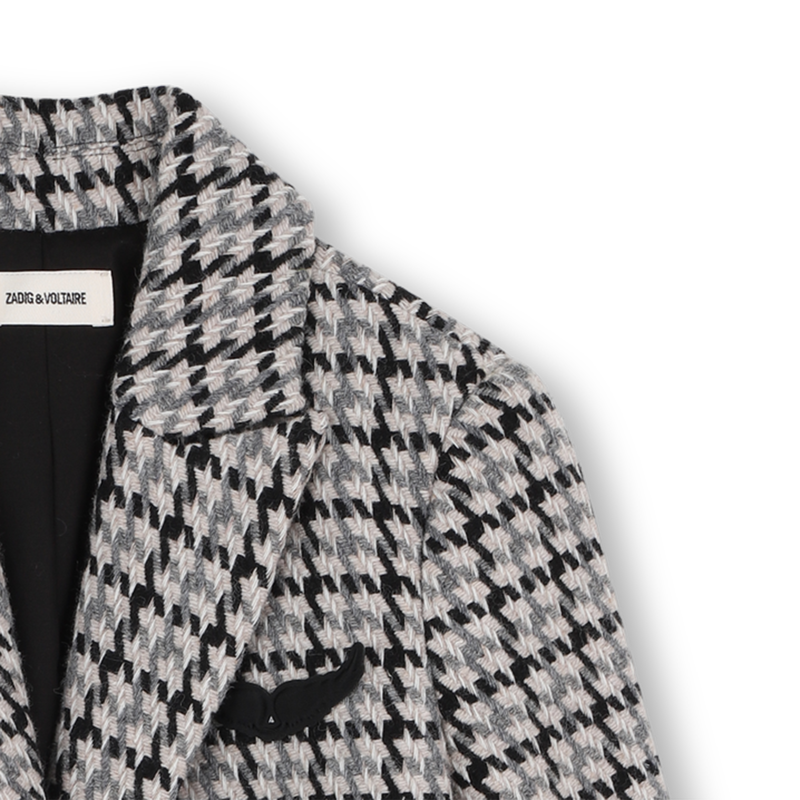 Abrigo a cuadros ZADIG & VOLTAIRE 
                        NI&Ntilde;A