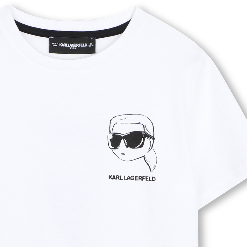 Camiseta de mangas cortas KARL LAGERFELD KIDS 
                        NI&Ntilde;O