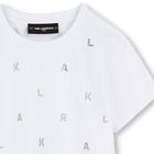 Camiseta con estr&aacute;s KARL LAGERFELD KIDS 
                    NI&Ntilde;A