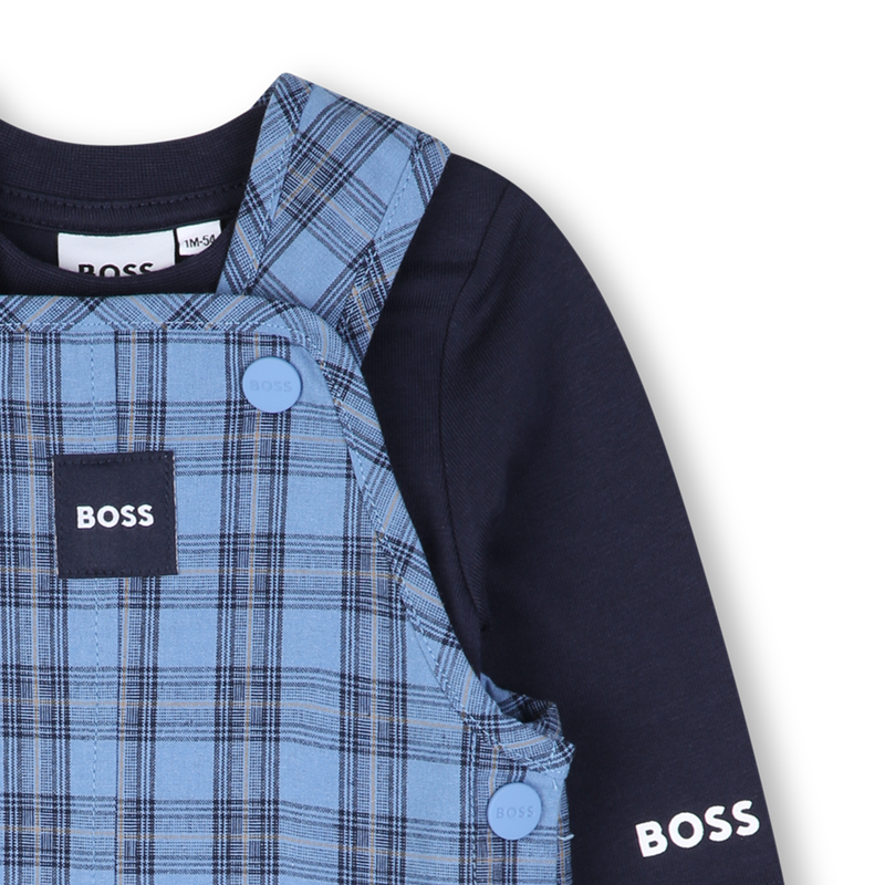 Conjunto de mono y camiseta BOSS 
                        NI&Ntilde;O