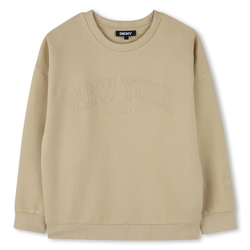 Sudadera de mulet&oacute;n de algod&oacute;n DKNY 
                        UNISEXO