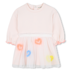 Vestido bimaterial BILLIEBLUSH 
                    NI&Ntilde;A