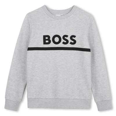 SUDADERA FLEECE BOSS NI&Ntilde;O