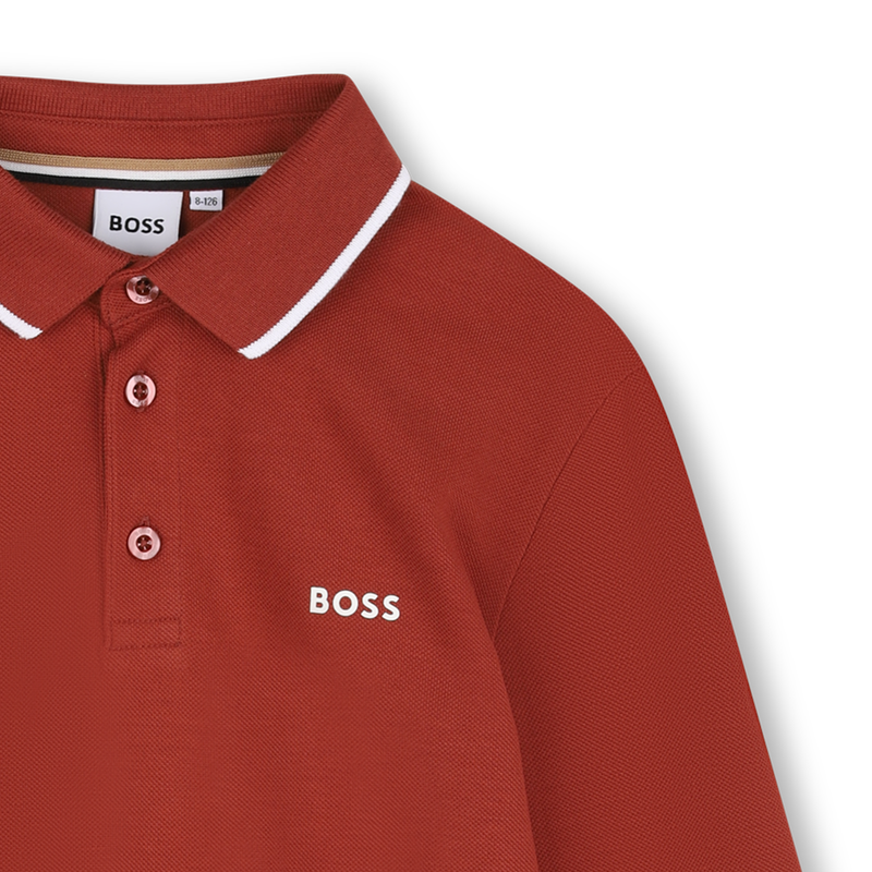 Polo de manga larga BOSS 
                        NI&Ntilde;O