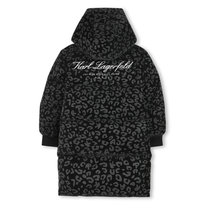 Plum&iacute;fero largo con capucha KARL LAGERFELD KIDS 
                        NI&Ntilde;A