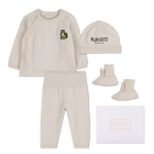 Conjunto de sweater, pantalones, gorro y calcetine KENZO KIDS 
                    UNISEXO