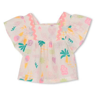 BLUSA MANGA CORTA CON VOLANTES BILLIEBLUSH NI&Ntilde;A