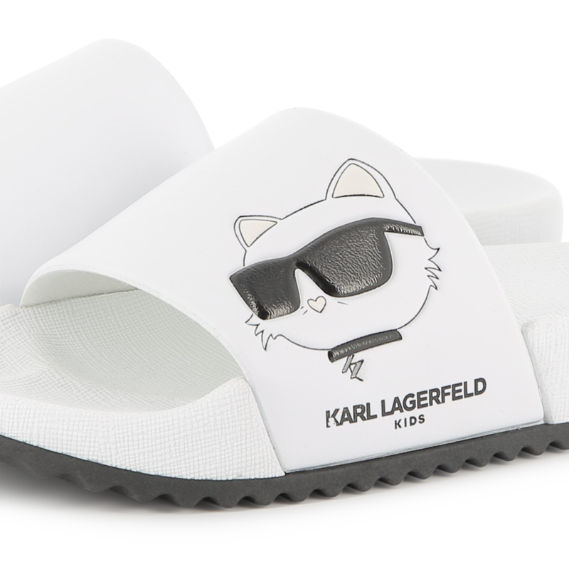 Chanclas con estampado KARL LAGERFELD KIDS 
                        NI&Ntilde;A