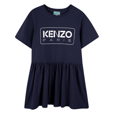 Vestido estampado con volante KENZO KIDS NI&Ntilde;A