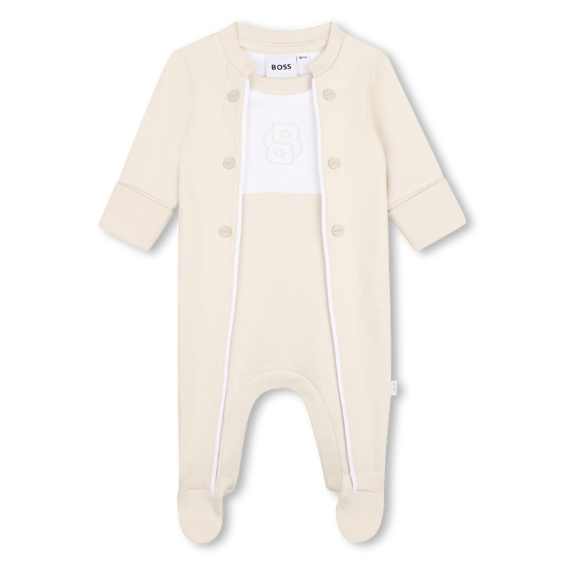 PIJAMA CON CIERRE A PRESI&Oacute;N BOSS 
                        NI&Ntilde;O