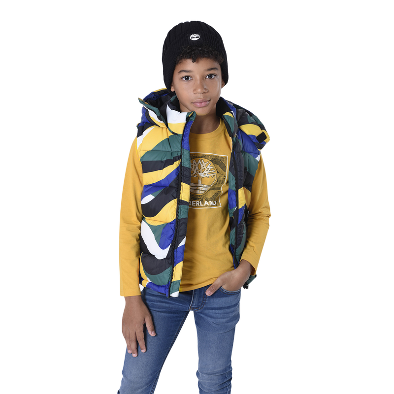 Camiseta con dibujo y logo TIMBERLAND 
                        NI&Ntilde;O