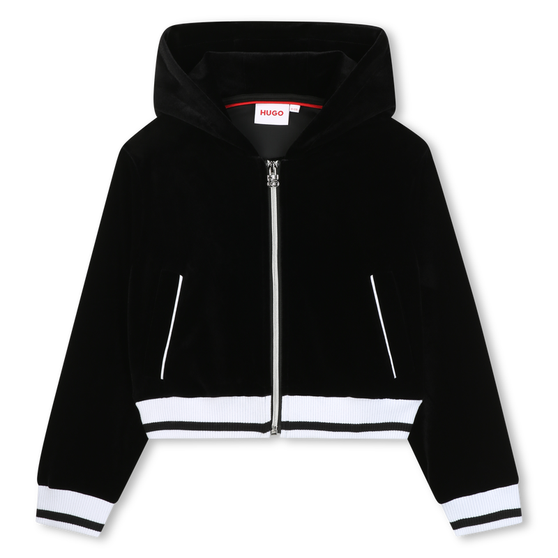 C&aacute;rdigan con capucha HUGO 
                        NI&Ntilde;A